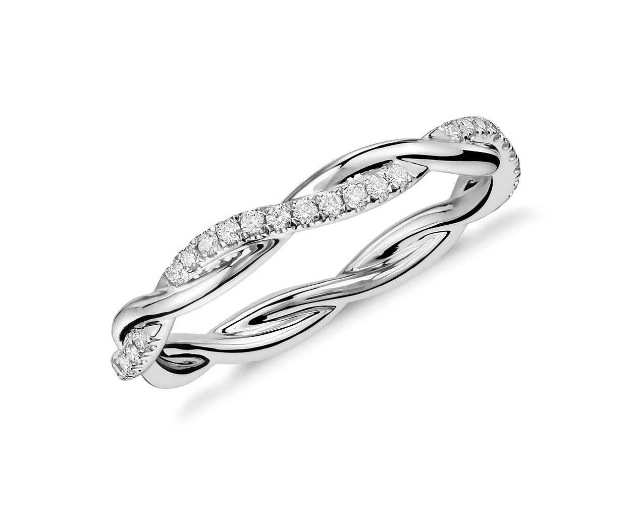 Petite Twist Lab-Grown Diamond Eternity Ring - UDJLR27 - Youdiam