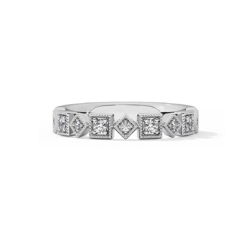 Vintage Blend Anniversary Band with Diamonds - UDJLR31