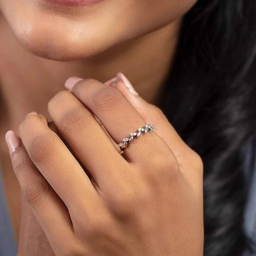 Floral Elegance Diamond Ring - UDJLR34