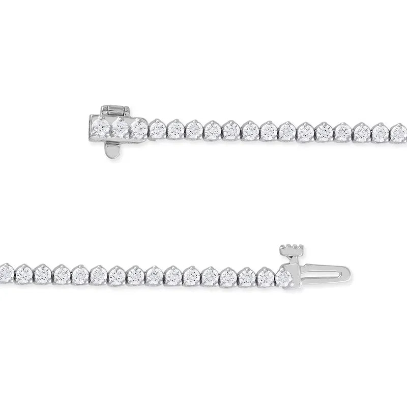 20 CT. Diamond Graduated Tennis Necklace in 14K White Gold - UDJNL05 - Youdiam