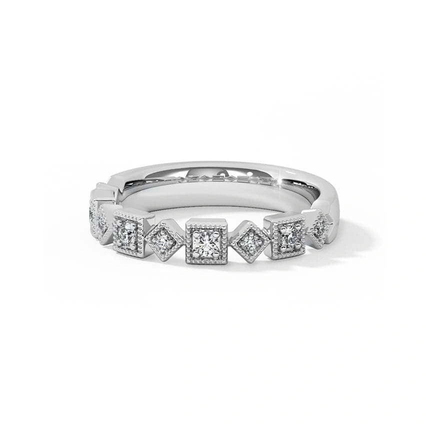 Vintage Blend Anniversary Band with Diamonds - UDJLR31