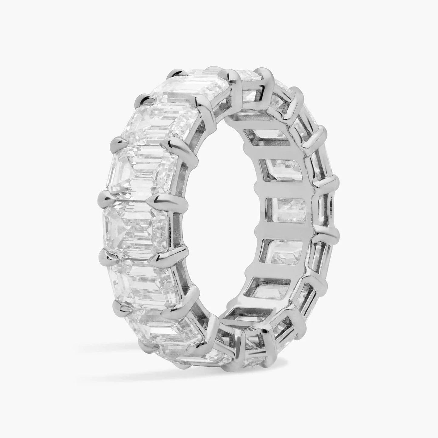 Lab Grown Diamond Emerald Cut Eternity Ring - UDJLR36
