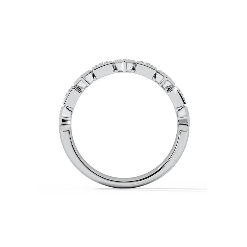 Vintage Blend Anniversary Band with Diamonds - UDJLR31