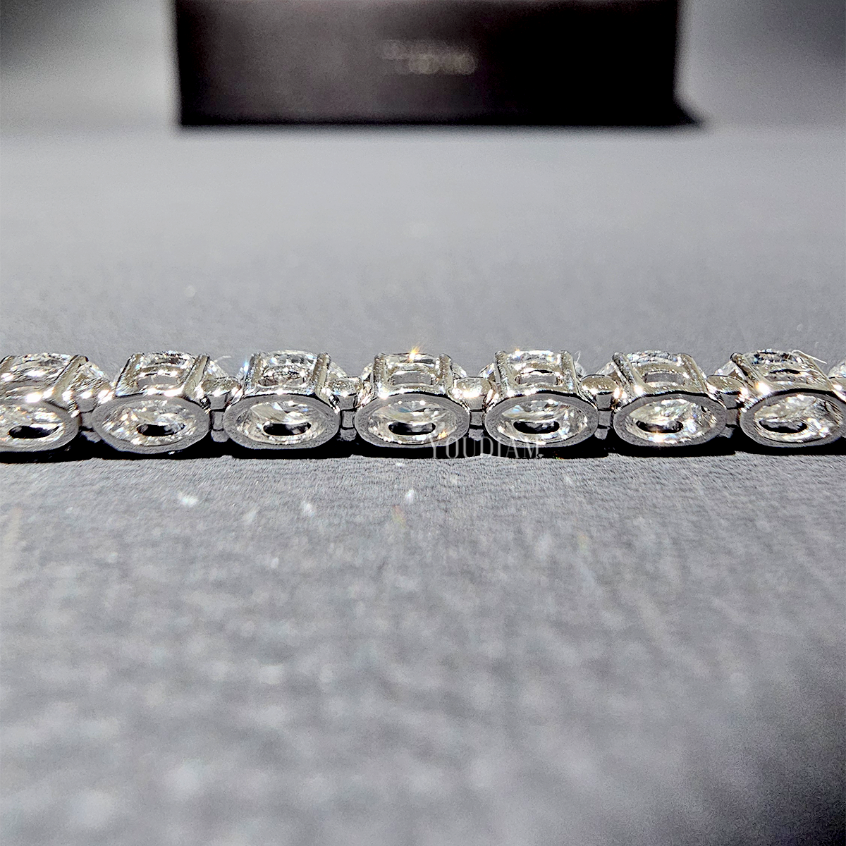 8.5ctw East-West Oval Cut Lab Diamond Tennis Bracelet - EUDBL05
