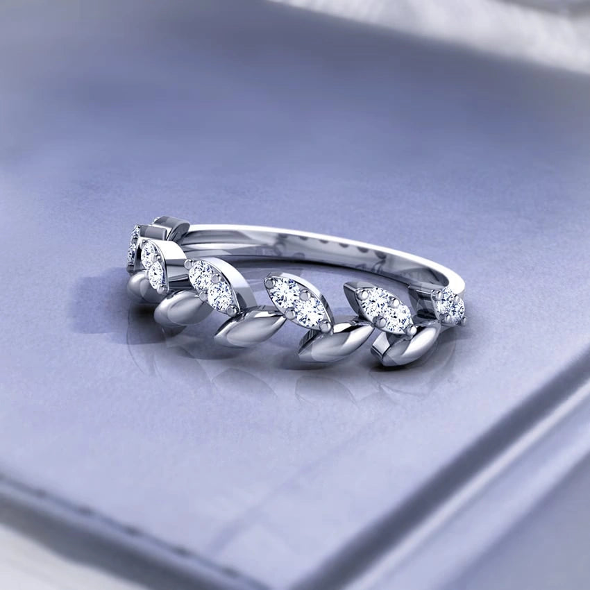 Floral Elegance Diamond Ring - UDJLR34