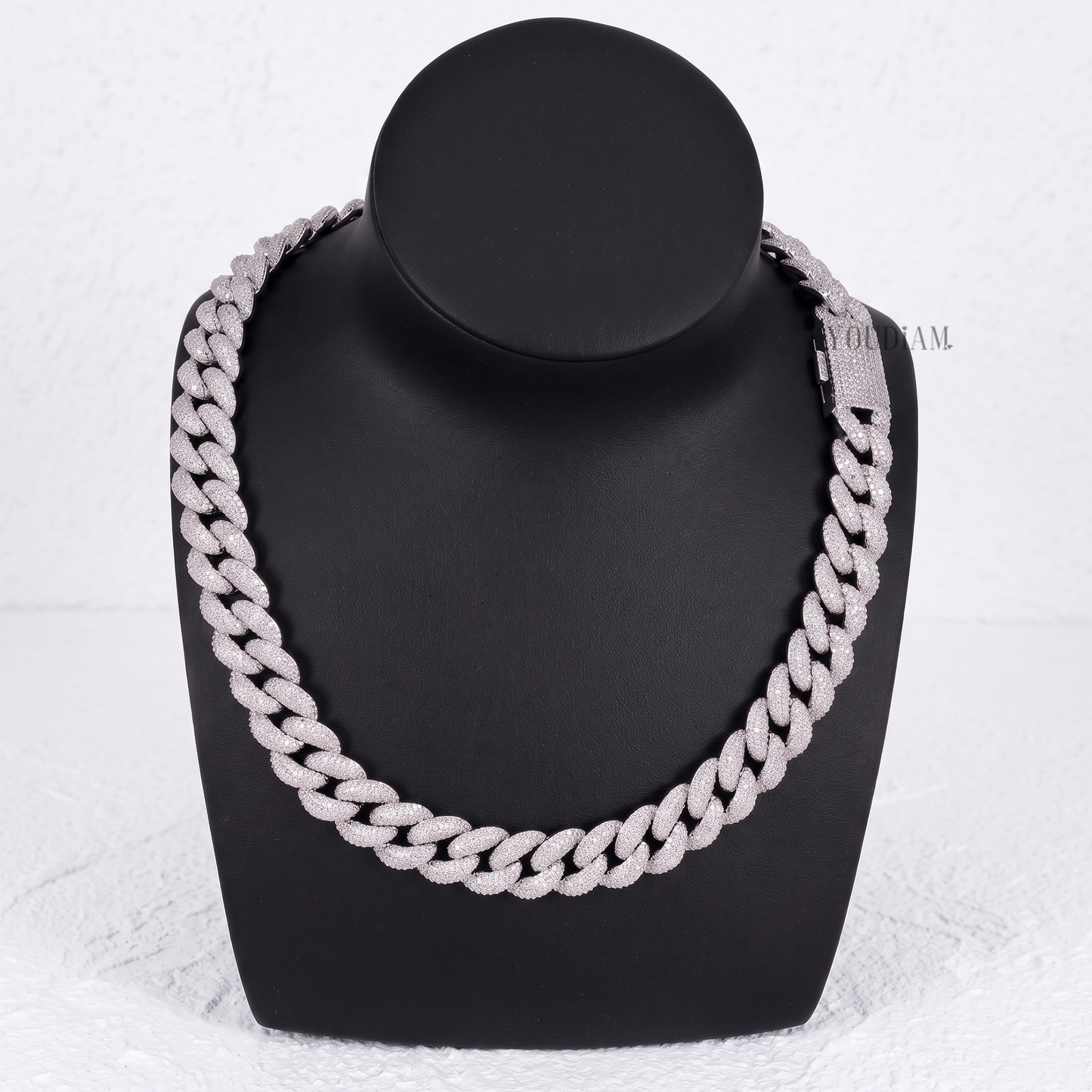 Miami Cuban Chain 14mm with Lab Diamonds - YDJIOC14
