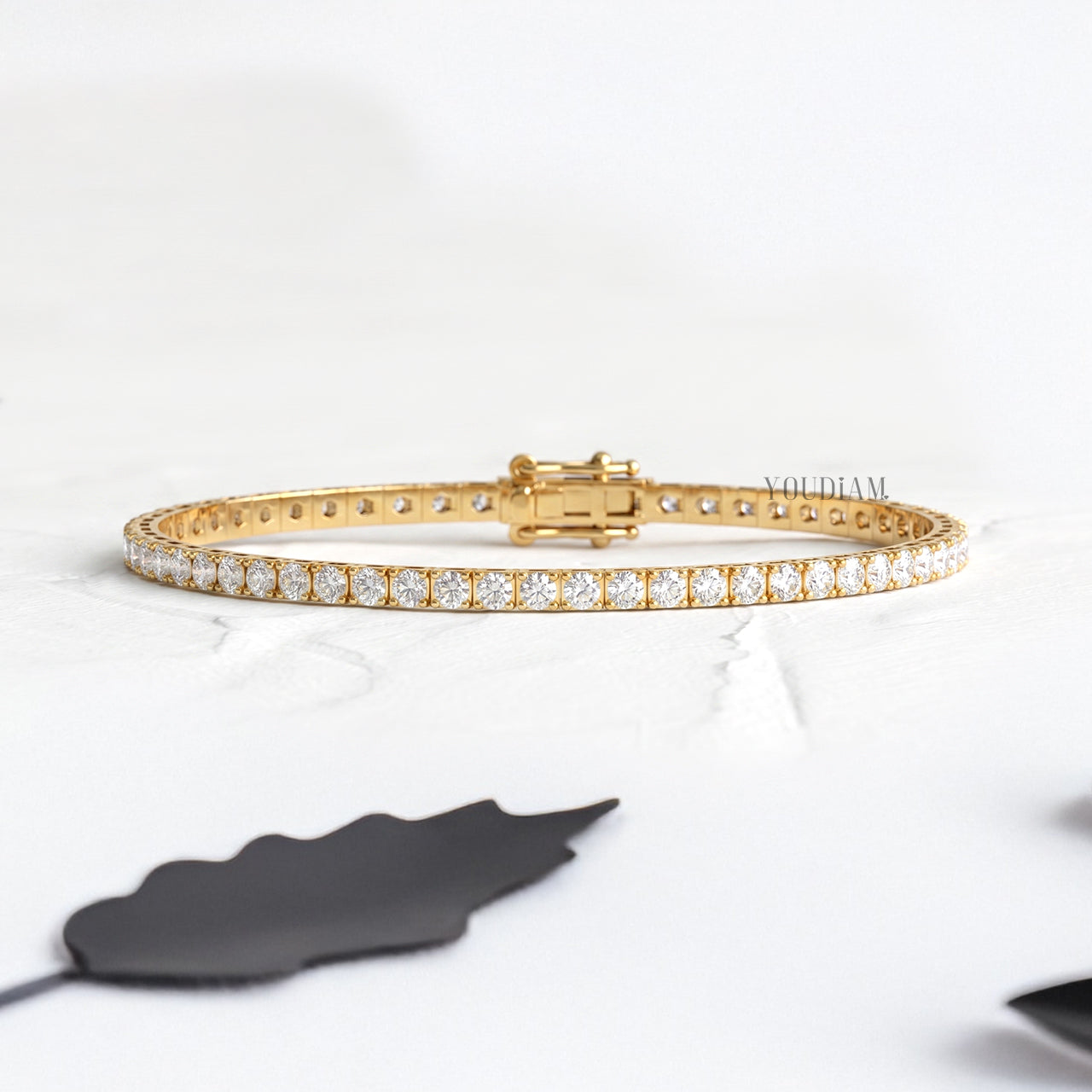 2.50mm Tennis Bracelet with Round Lab Diamonds (D-F, VVS-VS)