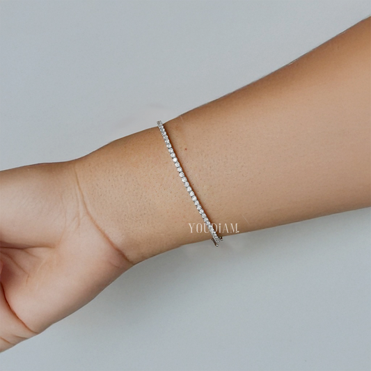 2ctw Round Lab Diamonds Tennis Bracelet - EUDBL07