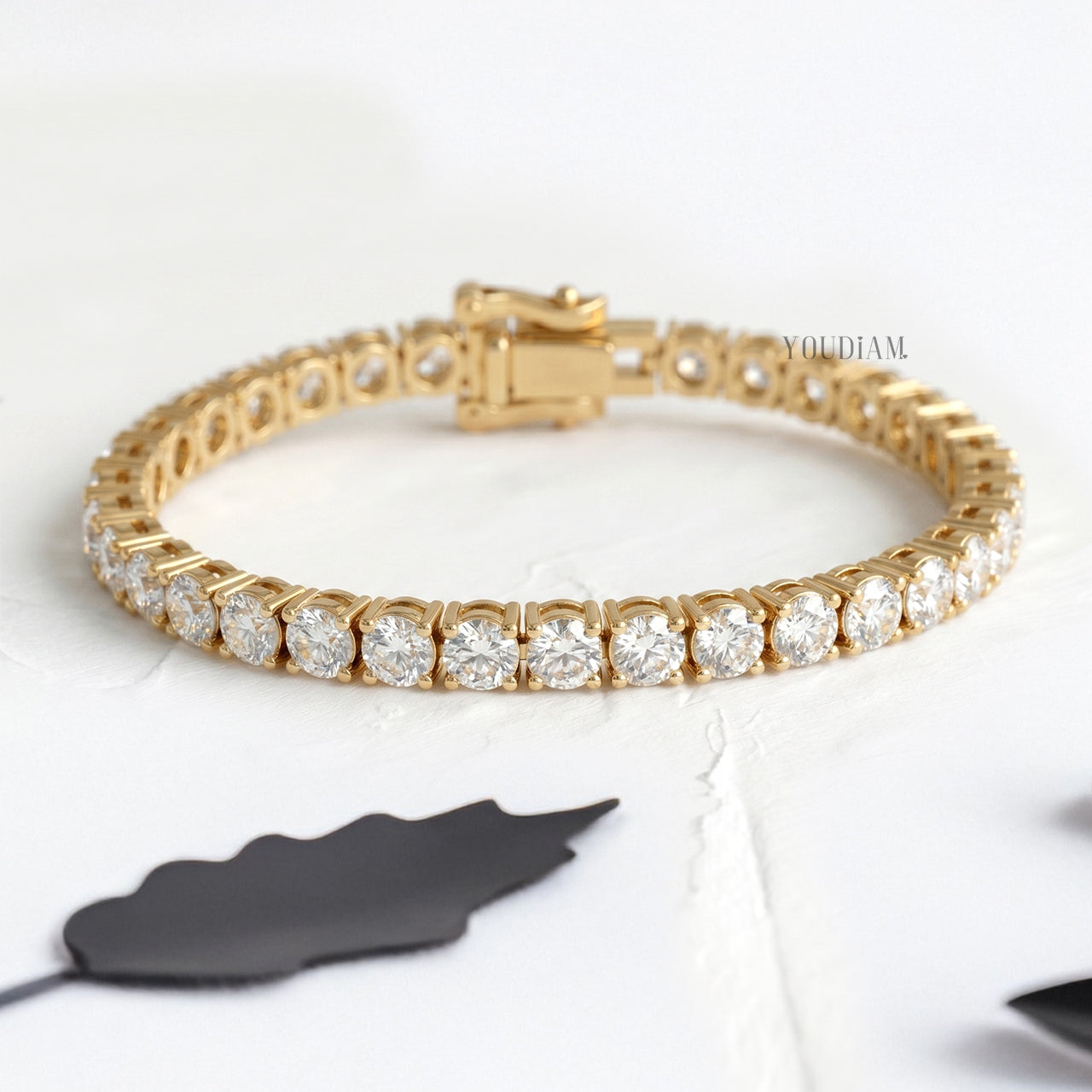 3.80mm Tennis Bracelet with Round Lab Diamonds (D-F, VVS-VS)