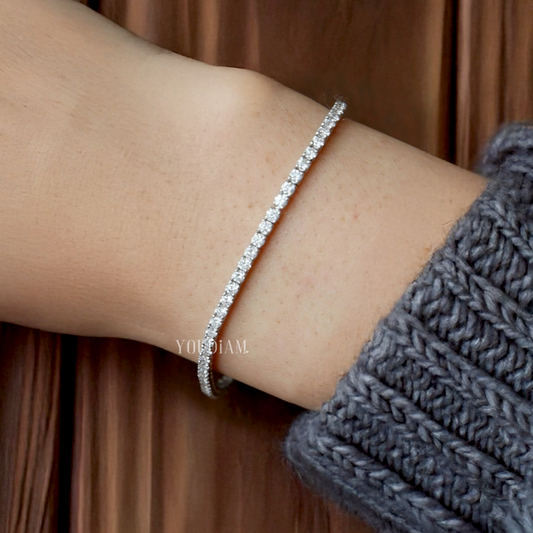 4ctw Round Lab Diamonds Tennis Bracelet - EUDBL09
