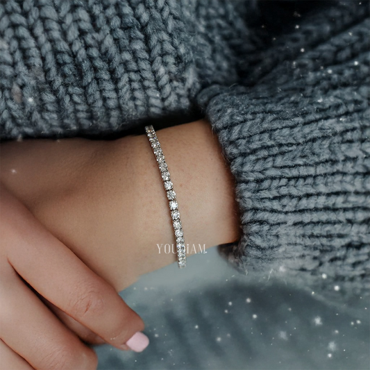 5ctw Round Lab Diamonds Tennis Bracelet - EUDBL10