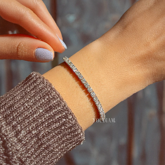 6ctw Round Lab Diamonds Tennis Bracelet - EUDBL11
