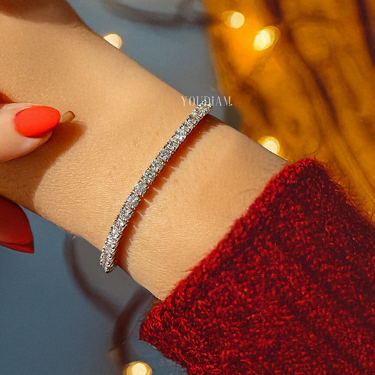 7ctw Round Lab Diamonds Tennis Bracelet - EUDBL12