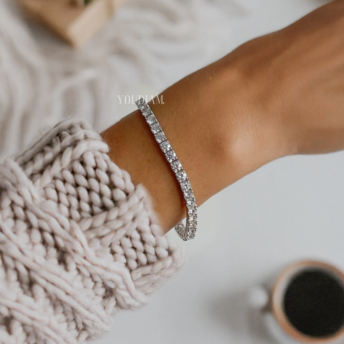 9ctw Round Lab Diamonds Tennis Bracelet - EUDBL14