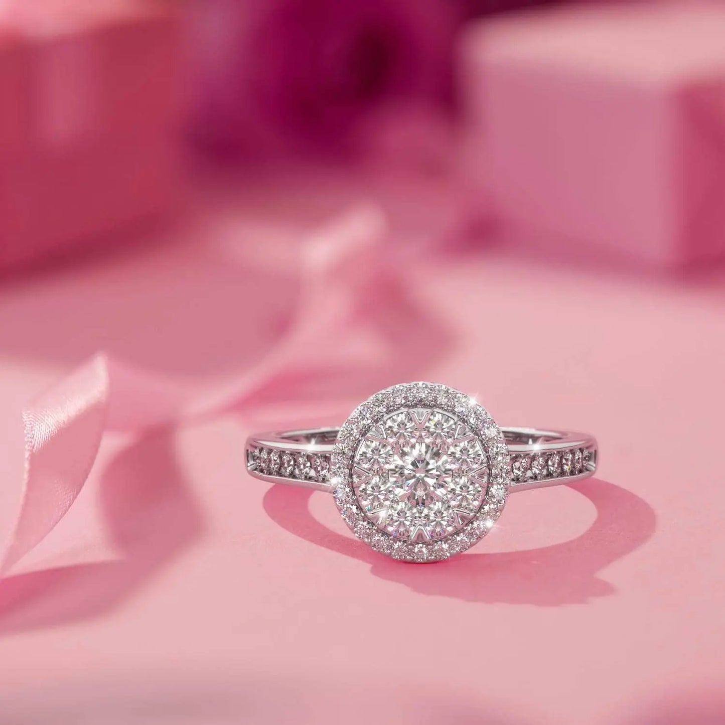 Channel Oval Halo Composite Ring - UDJLR15 - Youdiam