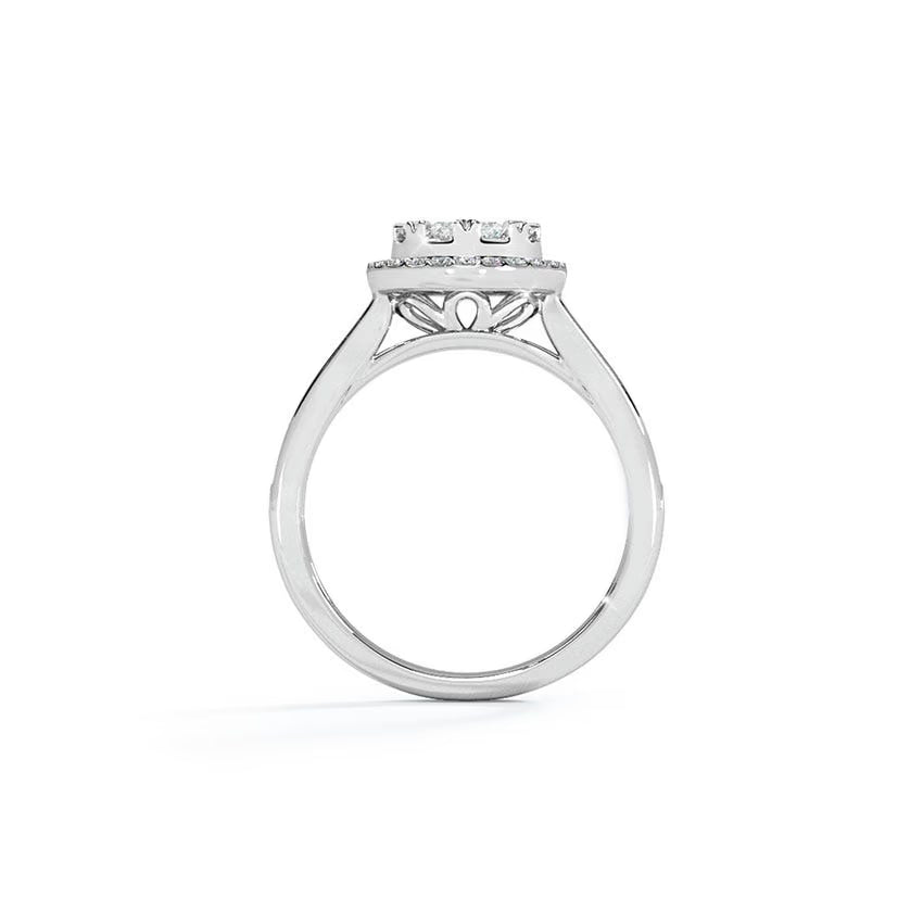 Channel Oval Halo Composite Ring - UDJLR15 - Youdiam