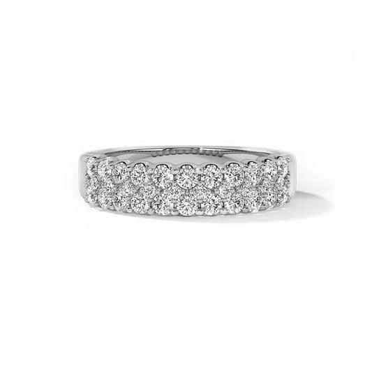 Double Row Anniversary Diamond Ring - UDJLR03 - Youdiam
