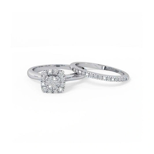 Fancy Bridal Diamond Ring Set - UDJLR05 - Youdiam