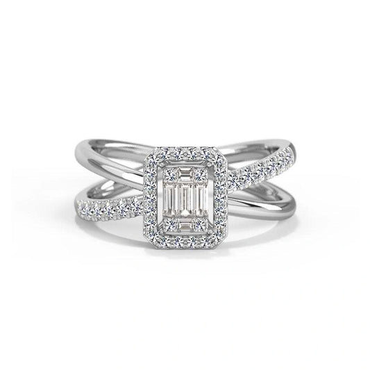 Precious Millie Linear Diamond Ring - UDJLR06 - Youdiam
