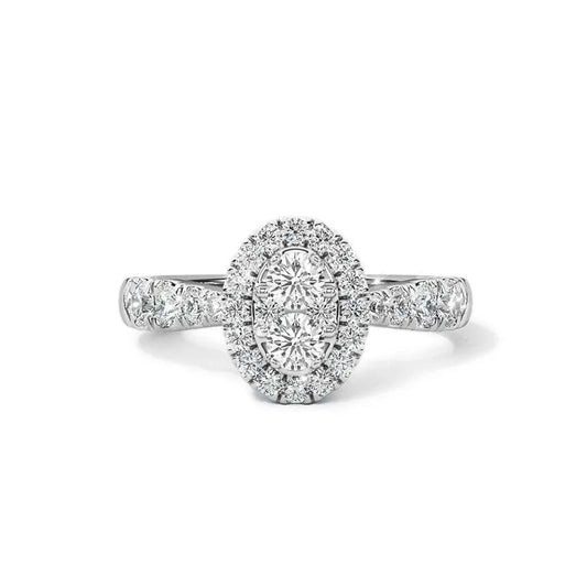 Riva Oval Diamond Ring - UDJLR01 - Youdiam