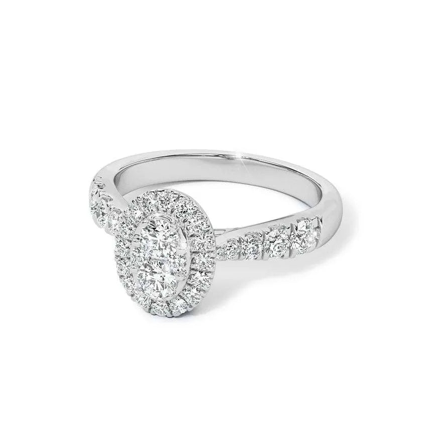 Riva Oval Diamond Ring - UDJLR01 - Youdiam