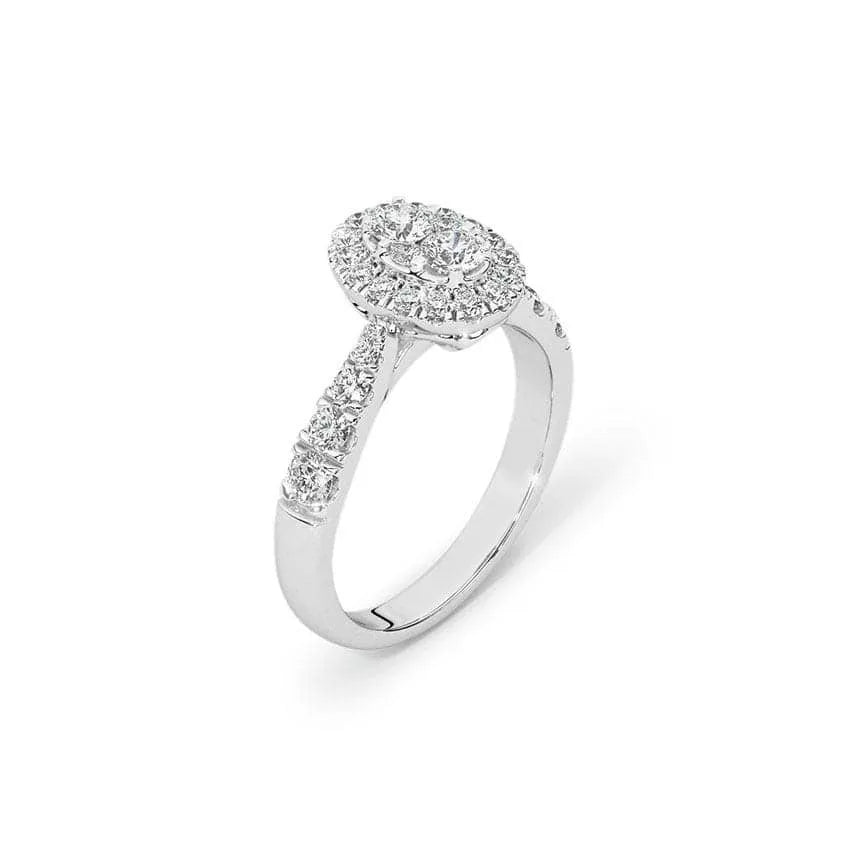 Riva Oval Diamond Ring - UDJLR01 - Youdiam