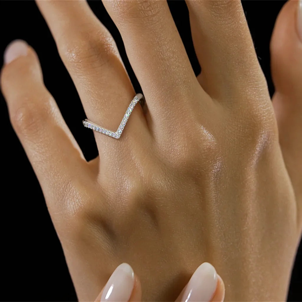 The Aurelia Chevron Ring - UDJLR20 - Youdiam