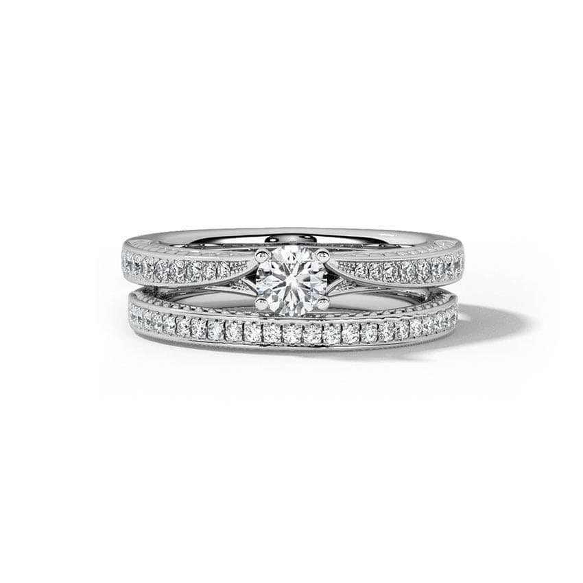 Vibrance Solitaire Bridal Ring Set - UDJLR16 - Youdiam