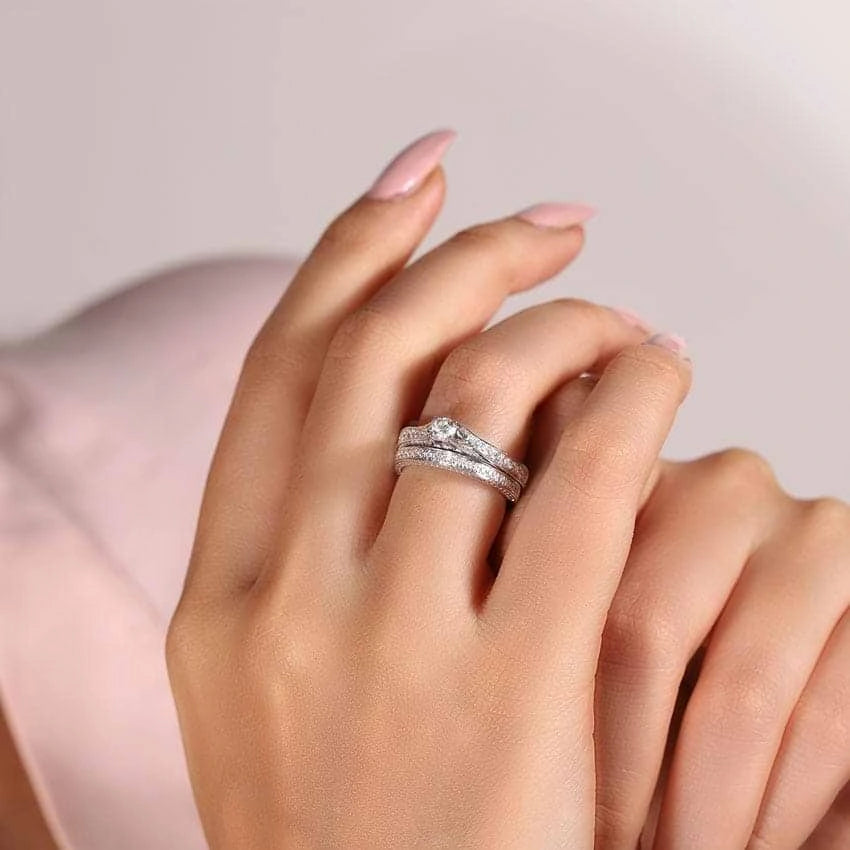 Vibrance Solitaire Bridal Ring Set - UDJLR16 - Youdiam