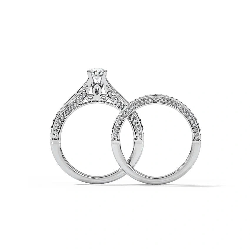 Vibrance Solitaire Bridal Ring Set - UDJLR16 - Youdiam