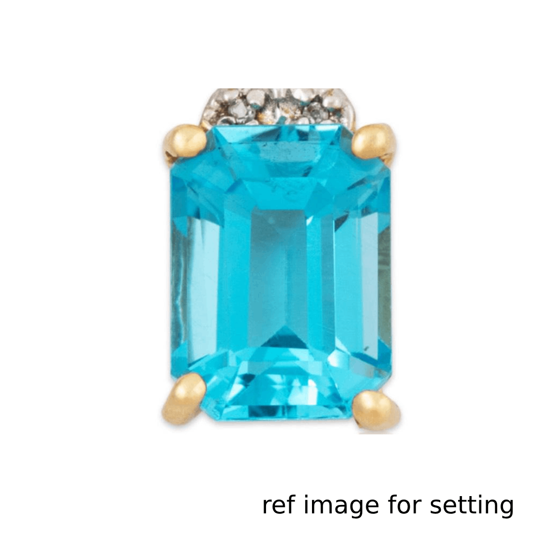 Custom Made Jewelry - Blue Topaz Pendant