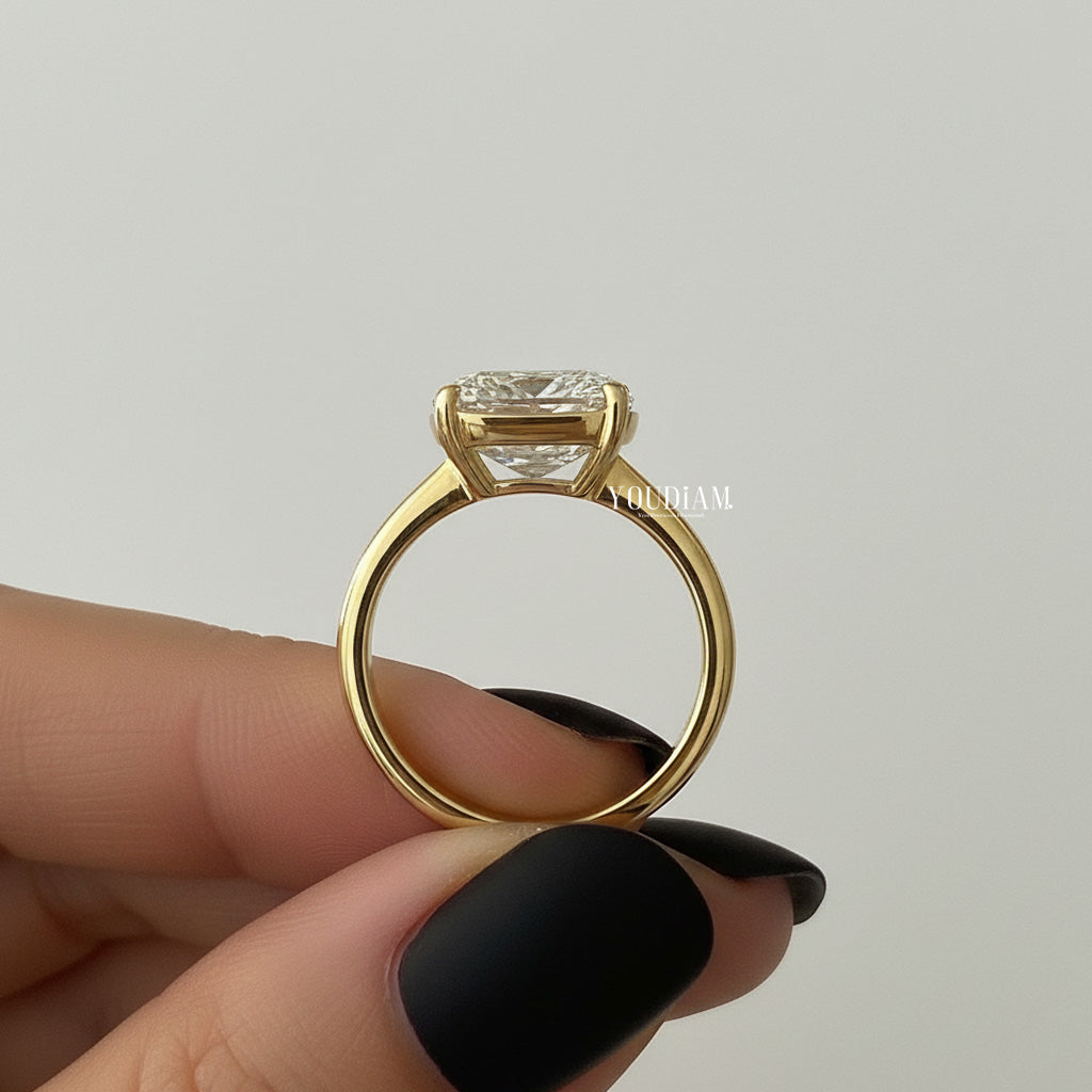 Taylor Swift Engagement Ring - 8CT Elongated Antique Cushion Lab Diamond Ring