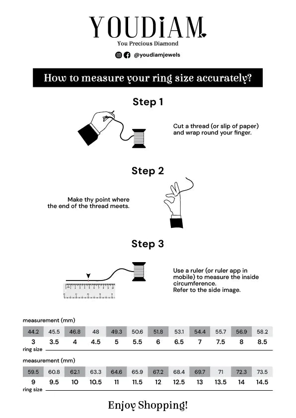 Ring size guide