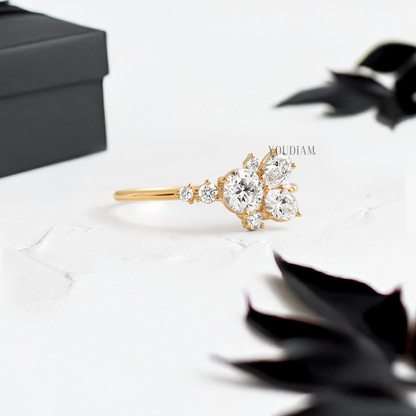 Mix Cut Lab Diamonds Ring - YDJLR97