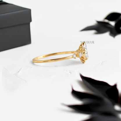 Mix Cut Lab Diamonds Ring - YDJLR97