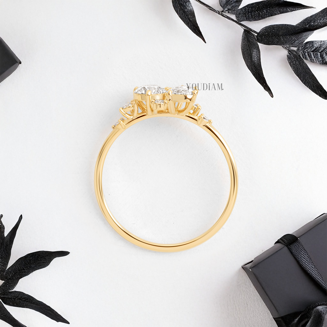 Mix Cut Lab Diamonds Ring - YDJLR97