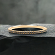 Tiny Black Diamonds Eternity Band, Black Lab Diamonds Pave Band - EUDJLR59