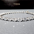 8.5ctw East-West Oval Cut Lab Diamond Tennis Bracelet - EUDBL05