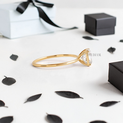 Asscher Lab Diamond Ring - YDJLR56