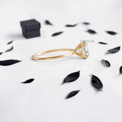 Cushion Lab Diamond with Trio-Prongs Ring - YDJLR24