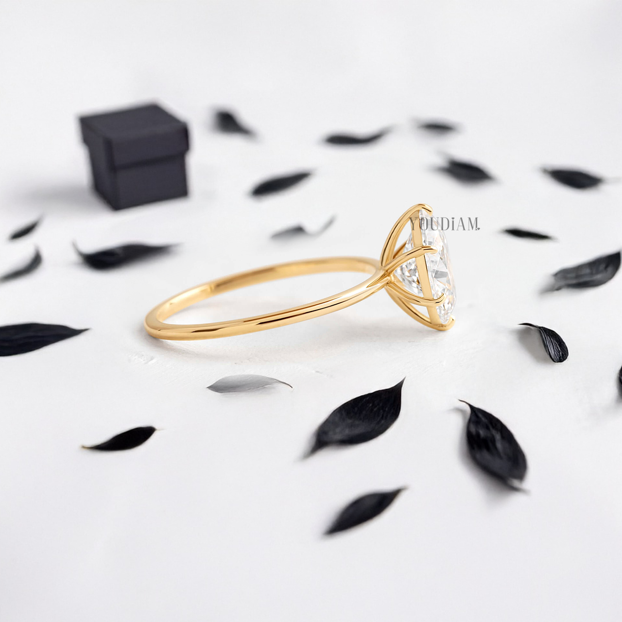 Oval Lab Diamond Solitaire Ring - YDJLR02