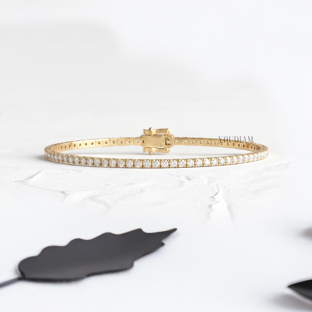 1.80mm Tennis Bracelet with Round Lab Diamonds (D-F, VVS-Vs)