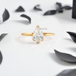 Pear Lab Diamond with Trio-Prongs Ring - YDJLR67