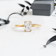 Radiant Lab Diamond in Four Double-Prongs Ring - YDJLR89