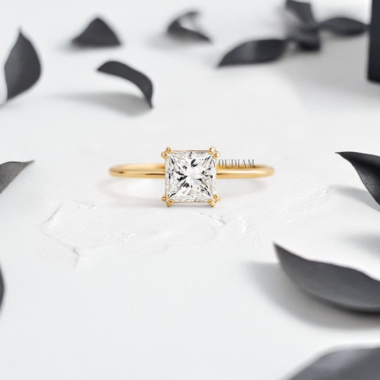 Radiant Lab Diamond in Four Double-Prongs Ring - YDJLR93