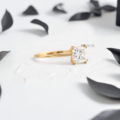 Radiant Lab Diamond in Four Double-Prongs Ring - YDJLR93