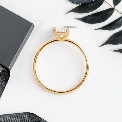 Radiant Lab Diamond in Four Double-Prongs Ring - YDJLR89