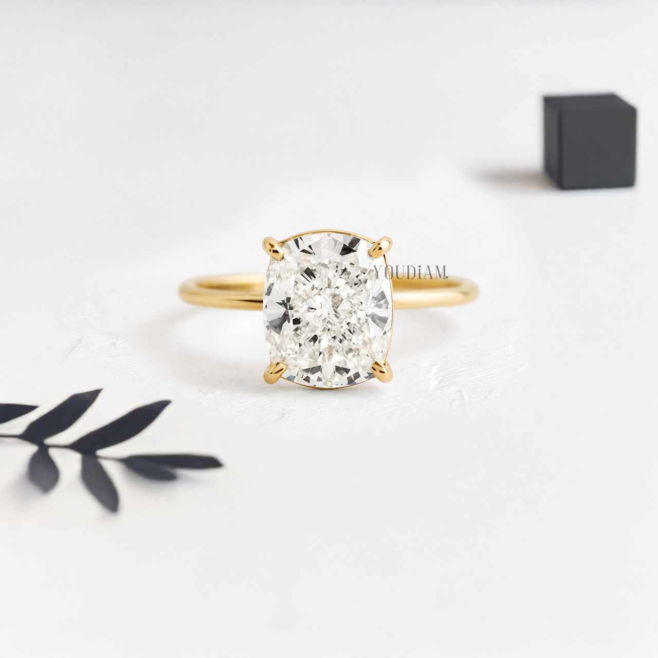 Cushion Lab Diamond Ring - YDJLR34