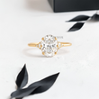 Oval Lab Diamond in Closed Basket Ring - YDJLR05