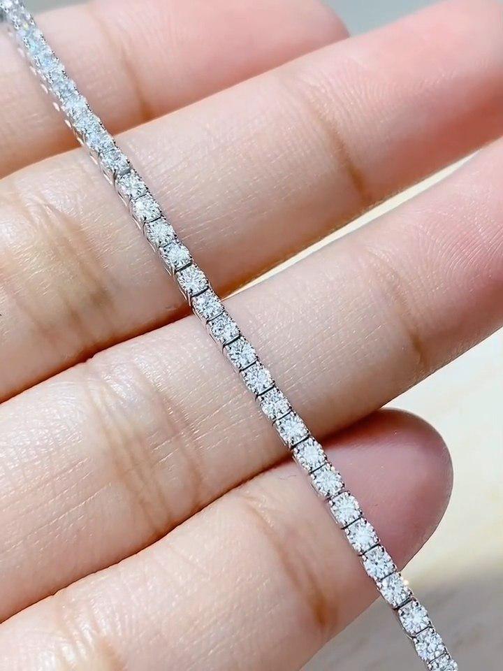Custom Order - Moissanites Tennis Necklace